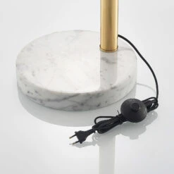 Lindby Sarinio Lampadaire Pied En Marbre, Laiton -Paulmann || Hera Soldes 9945501 8