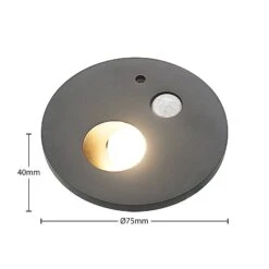 Arcchio Neru Lampe LED, Capteur Ronde Noire -Paulmann || Hera Soldes 9966203 4