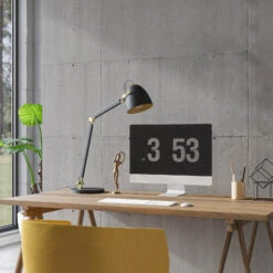 Lucande Nordin Lampe à Poser Noire/dorée Réglable -Paulmann || Hera Soldes 9976140 2