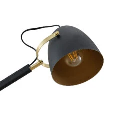 Lucande Nordin Lampe à Poser Noire/dorée Réglable -Paulmann || Hera Soldes 9976140 8