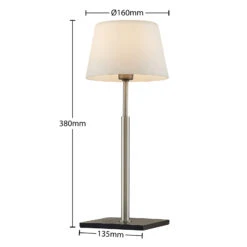 Lucande Madita Lampe à Poser Avec Pied En Frêne -Paulmann || Hera Soldes 9976147 4
